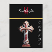 Harmonie in Rot und Weiß Postkarte (Vorderseite)