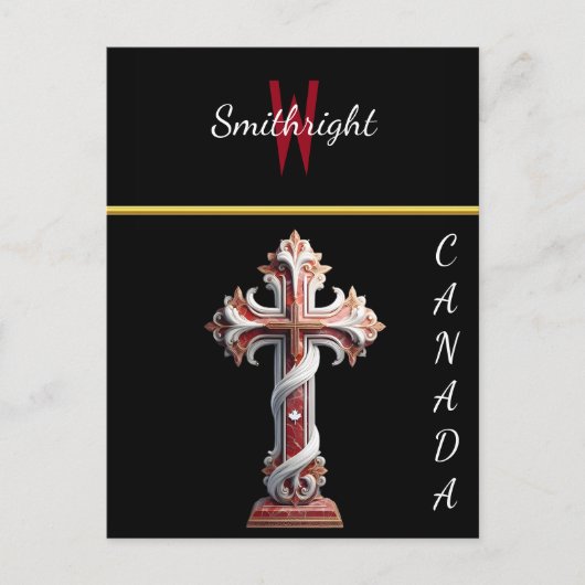 Harmonie in Rot und Weiß Postkarte (Vorderseite)