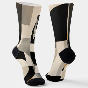 Harmonie in Schattierungen: Abstrakte Komposition Socken