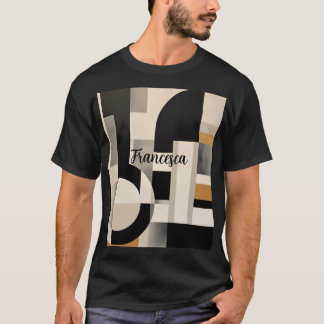 Harmonie in Schattierungen: Abstrakte Komposition T-Shirt