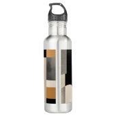 Harmonie in Schattierungen: Abstrakte Zusammensetz Edelstahlflasche (Rückseite)