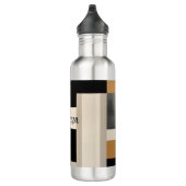 Harmonie in Schattierungen: Abstrakte Zusammensetz Edelstahlflasche (Rechts)