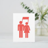 Harmonie in Sync Postkarte (Stehend Vorderseite)