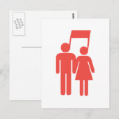 Harmonie in Sync Postkarte (Vorne/Hinten)