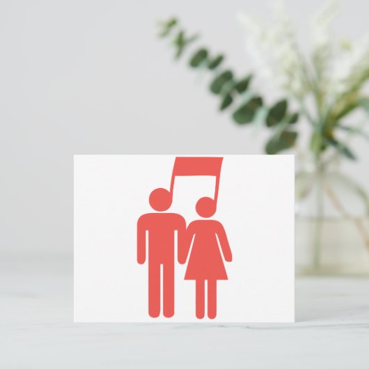 Harmonie in Sync Postkarte (Stehend Vorderseite)