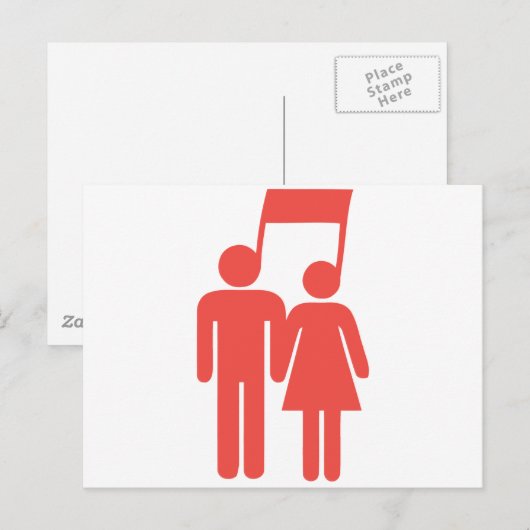 Harmonie in Sync Postkarte (Vorne/Hinten)