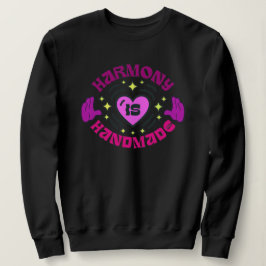 Harmonie ist ein handgefertigtes Langarm-Sweatshir Sweatshirt