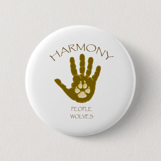 Harmonie - Leute - Wölfe Button (Vorderseite)