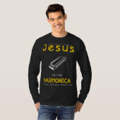 Harmonie mit Jesus & dem Harmonica finden - Funny T-Shirt (Vorne ganz)