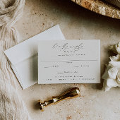 HARMONIE | Olive Green Meal Choice Hochzeit RSVP Karte