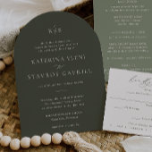 HARMONIE | Ölive Green Wedding Einladung