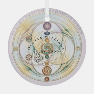 Harmonie-Radionik-Ritualkerze Ornament Aus Glas