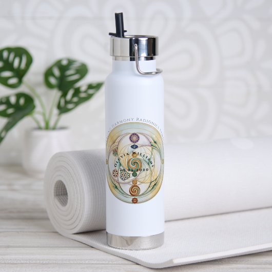 Harmonie-Radionik-Ritualkerze Trinkflasche (Yoga (gedreht)