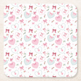 Harmonie Rechteckiger Pappuntersetzer