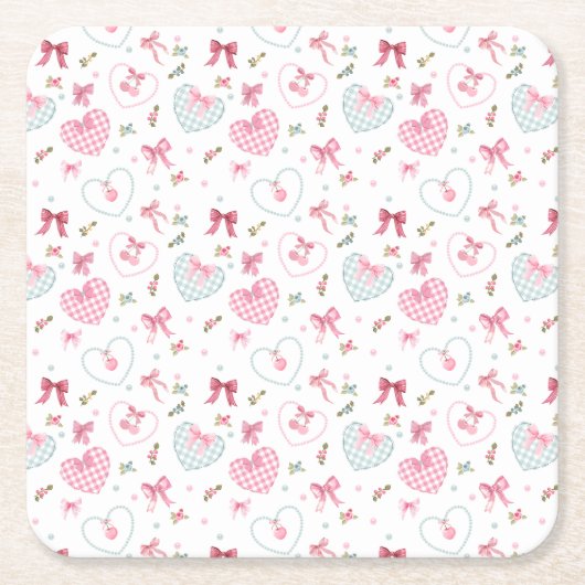 Harmonie Rechteckiger Pappuntersetzer (Vorderseite)