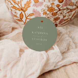 HARMONIE   Sage Green Wedding Geschenkanhänger