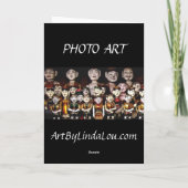 Harmonie - schwarzer Rahmen Karte (Rückseite)