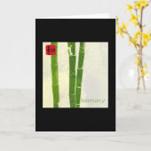 Harmonie - schwarzer Rahmen Karte (Gelbe Blume)