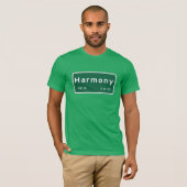 Harmonie, Straßen-Markierung, Kalifornien, USA T-Shirt (Vorne ganz)