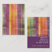 Harmonie Stripes Farbabstrakte Visitenkarte (Vorne/Hinten)
