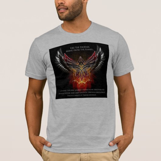 Harmonie-techno-Stammes-phoenix T-Shirt (Vorderseite)