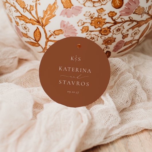 HARMONIE | Terracotta Wedding Geschenkanhänger