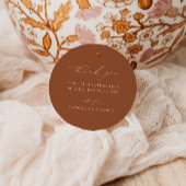 HARMONIE | Terracotta Wedding Geschenkanhänger