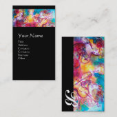 HARMONIE TRIO SPRING KONZERT MONOGRAM, Schwarze Pe Visitenkarte (Vorne/Hinten)