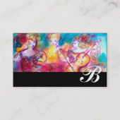 HARMONIE TRIO SPRING KONZERT MONOGRAM, Schwarze Pe Visitenkarte (Rückseite)