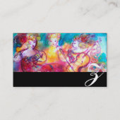 HARMONIE TRIO SPRING KONZERT MONOGRAM, Schwarze Pe Visitenkarte (Rückseite)