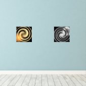 Harmonie und Entspannung Golden & Silver Print Set (Holzboden)