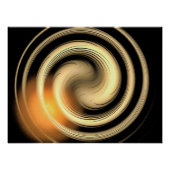 Harmonie und Entspannung - Goldenes Relief großes Poster (Vorderseite)