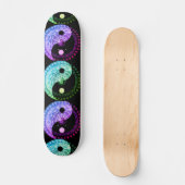 Harmonie und Gleichgewicht Yin Yang Mandala Symbol Skateboard (Vorderseite)