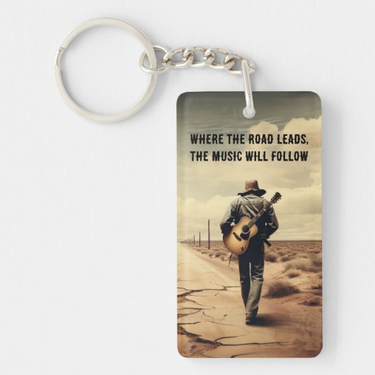 Harmonie verwässert. Die Musik wird folgen Schlüsselanhänger (Vorderseite)