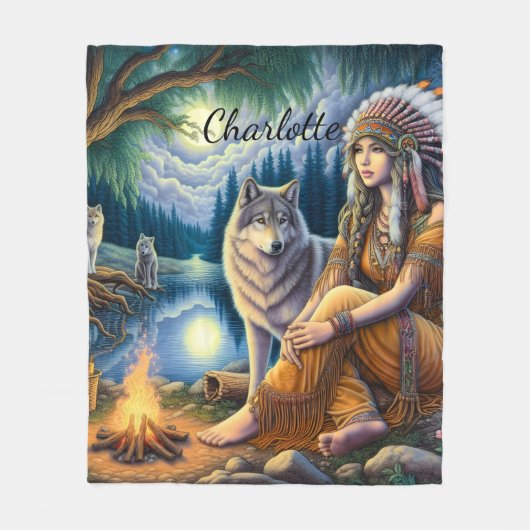 Harmonie von einheimischem Geist und Wildnis bei D Fleecedecke (Vorderseite)