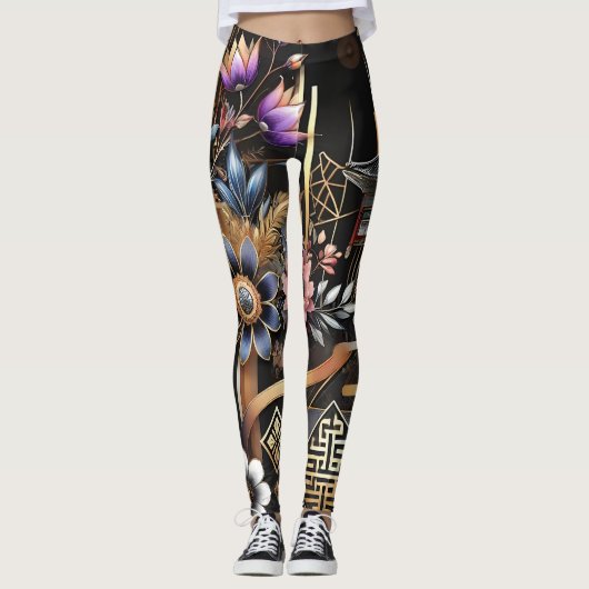 Harmonie von Erbe und Modernität Leggings (Vorderseite)