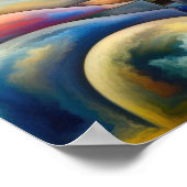 Harmonie von Minds - Abstrakte Frau - Surreale Kun Poster (Ecke)