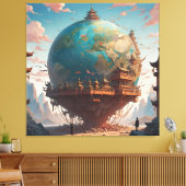 Harmonie von Zivilisation und Natur Leinwanddruck (Insitu (Wohnzimmer))