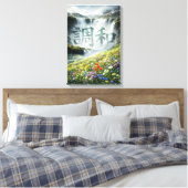Harmonie Wasserfall Landschaft Leinwanddruck  (Insitu (Schlafzimmer))