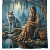 Harmonie zwischen einheimischen Amerikanischen Ure Duschvorhang (Vorderseite)