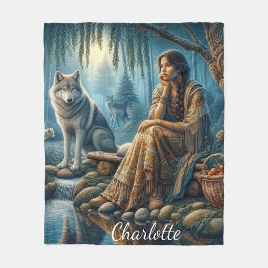 Harmonie zwischen einheimischen Amerikanischen Ure Fleecedecke (Vorderseite)