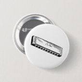 Harmonika/Blues-Harfe Button (Vorne & Hinten)