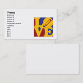 Harmonika-Liebe Visitenkarte (Vorne/Hinten)