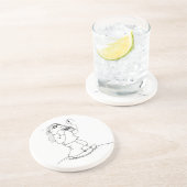 Harmonika-Mann-Untersetzer Getränkeuntersetzer (Seite)