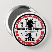 Harmonikas für den Obdachlosen Button (Vorne & Hinten)