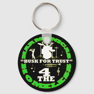 Harmonikas für Obdachlose Schlüsselanhänger