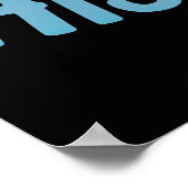 Harmonious Feline Vibe Poster (Ecke)