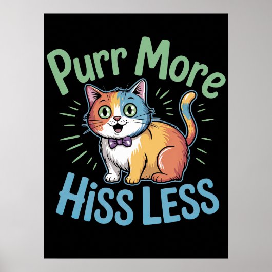 Harmonious Feline Vibe Poster (Vorne)