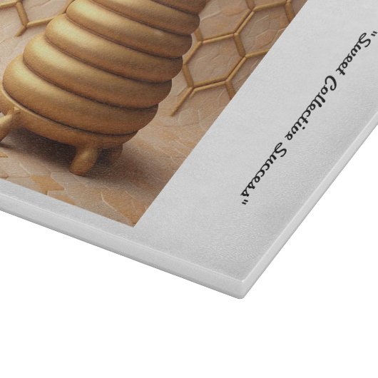 "Harmonious Hexagons" Schneidebrett (Ecke)
