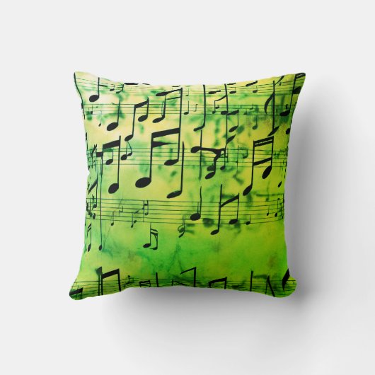 Harmonious Hues: Trending Music Inspiriert Mode Kissen (Rückseite)